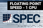 SPEC CPU2017 Floating Point Speed - 1 CPU