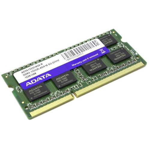 Модуль памяти ADATA SO-DIMM DDR3 DIMM 4 Гб PC3-10600 1 шт. — купить, цена и характеристики, отзывы