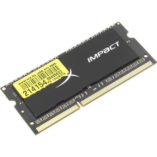 Модуль памяти Kingston HyperX Impact LV SO-DIMM DDR3 DIMM 8 Гб PC3-15000 1 шт. (HX318LS11IB / 8) — купить, цена и характеристики, отзывы